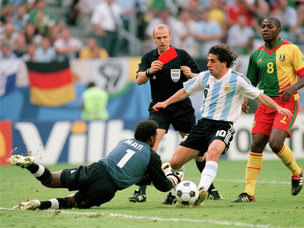 经典案例：世界杯上的红牌瞬间
回顾历史