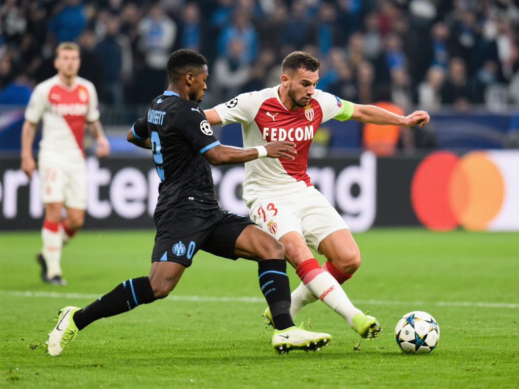 同样，马赛对阵*摩纳哥*的比赛，以其激烈